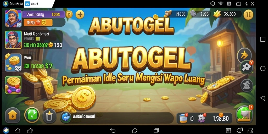 Tampilan gameplay menarik ABUTOGEL dalam mode Idle.
