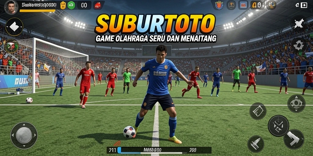 Tampilan gameplay seru dari SUBURTOTO dengan aksi olahraga.