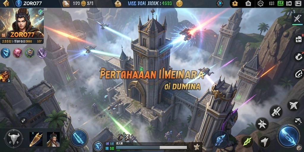 Gameplay seru di ZORO77 dengan strategi menara yang menarik.